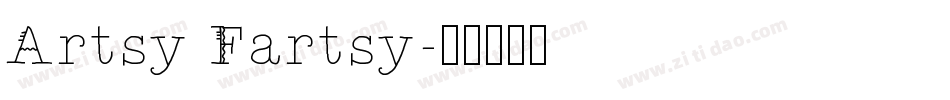 Artsy Fartsy字体转换